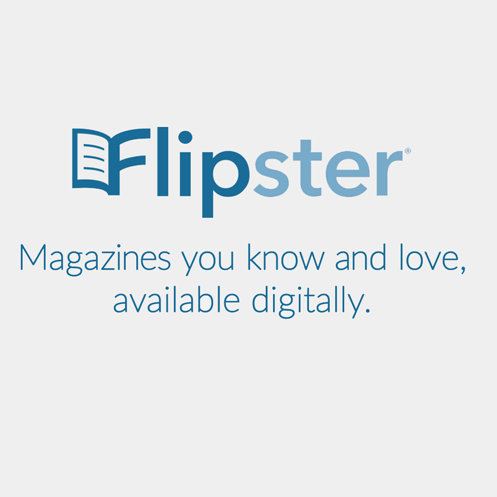 Flipster company logo - magazines you know and love, available digitally