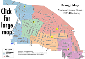 Orange Draft Trustee Area Map